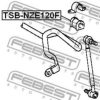 FEBEST TSB-NZE120F Stabiliser Mounting